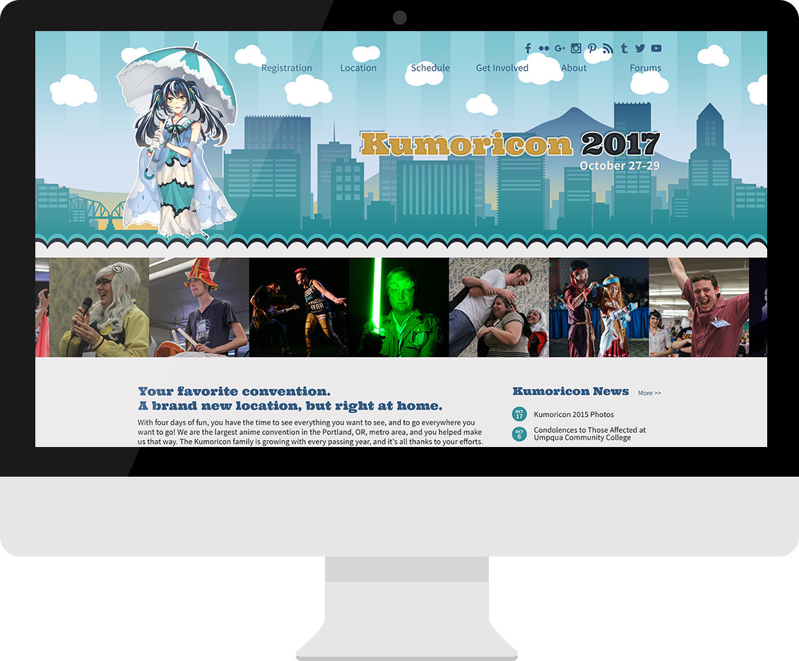 Kumoricon desktop website