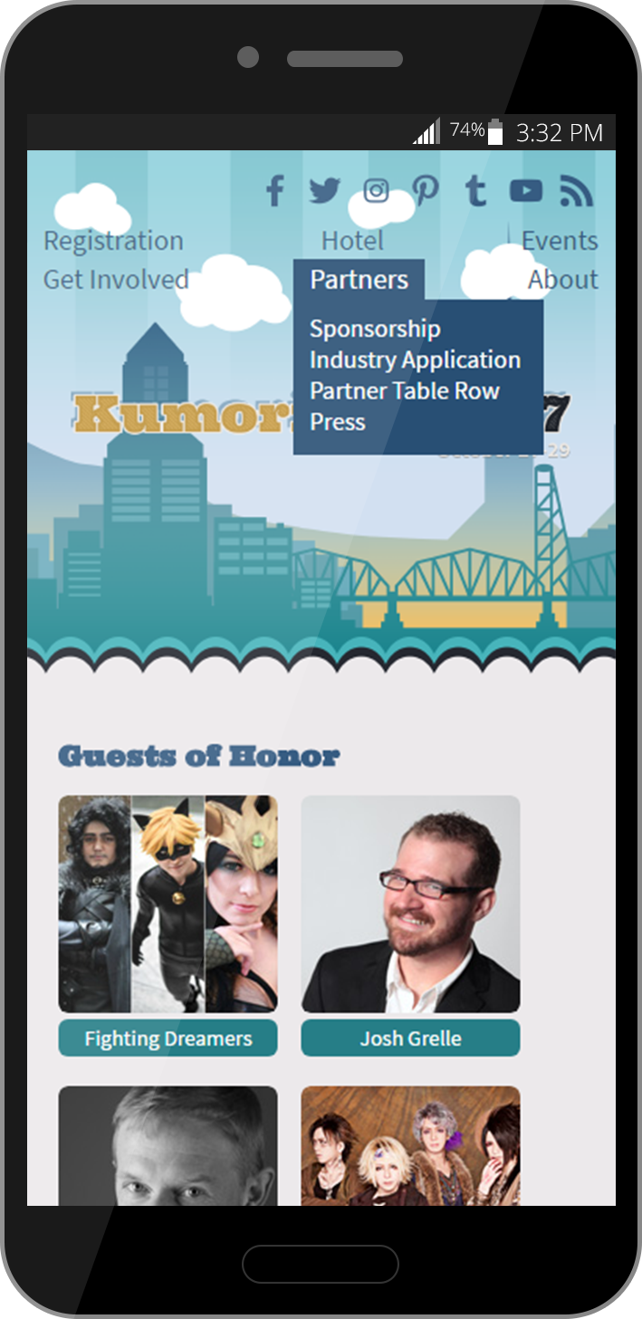 Kumoricon mobile website