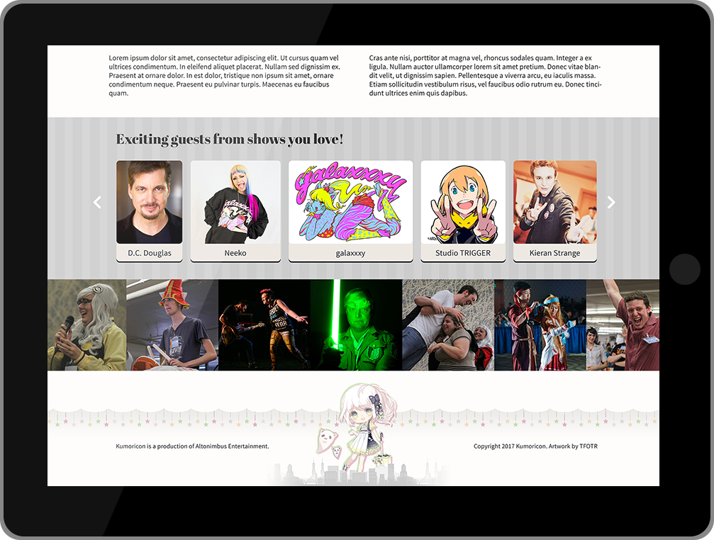Kumoricon tablet website